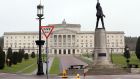 The statue of Edward Carson at  Stormont. Photograph: Paul Faith/AFP/Getty Images