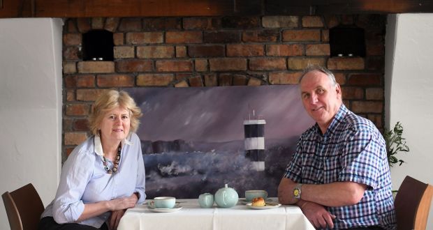 Ballycastle couple Genevieve and Brian McLernon have been hired to run the Manor House hotel on behalf of the island. Photograph: Colm Lenaghan/Pacemaker Press