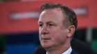 Northern Ireland manager Michael O’Neill has admitted that the Leicester job might tempt him. Photograph:  David Fitzgerald/Sportsfile via Getty Images