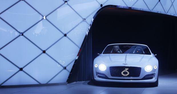 The  Bentley EXP 12 6e concept convertible hybrid at the  Geneva International Motor Show. Photographer: Luke Macgregor/Bloomberg