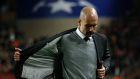 Pep Guardiola has refused to blame Manchester City’s defence for their Champions League exit. Photograph: Andrew Couldridge/Reuters