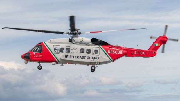 Irish Coast Guard helicopter crash: Rescue 116’s Sikorsky S-92. Photograph: Brian O’Loughlin/EPA