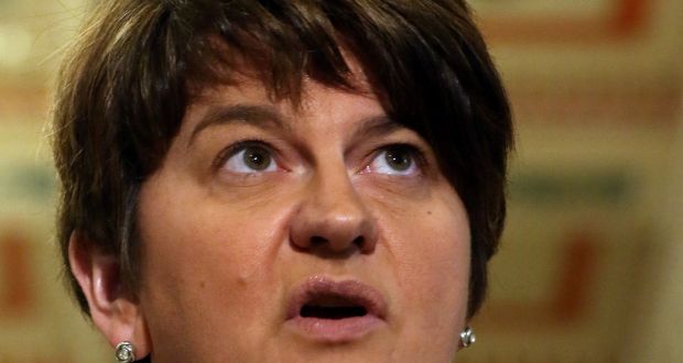 Democratic Unionist Party (DUP) leader Arlene Foster: dilemma for her and her colleagues is how to make concessions to Sinn Féin without having their faces rubbed in the muck. Photograph: Paul Faith/AFP/Getty 