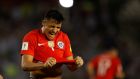 Arsenal’s Alexis Sánchez has emerged as Chelsea manager Antionio Conte’s main summer target. Photograph: Martin Acosta/Reuters