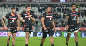 Toulouse have struggled to recapture former glories and are currently outside the top six for qualification for next season’s Champions Cup. Photograph:  Nicolas Tucat/AFP/Getty Images