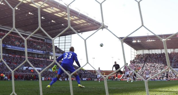  Liverpool’s Roberto Firmino scores their second. Photograph: Darren Staples/Reuters 