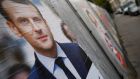 Emmanuel Macron, the candidate of choice among optimistic voters in the French presidential election, according to pollsters. Photograph: Gonzalo Fuentes/Reuters