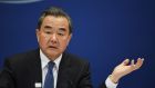 China’s foreign minister Wang Yi has urged all sides to find a peaceful way to resolve tensions over North Korea. Photograph: Greg Baker/AFP/Getty Images