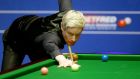 Neil Robertson at the Betfred Snooker World Championships where he had a 10-4 victory over Thai debutant Noppon Saengkham. Photograph: Richard Sellers/PA Wire