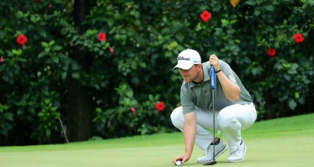 Bernd Wiesberger saw off Tommy Fleetwood in a play-off to take the Shenzhen International. Photograph: STR/AFP