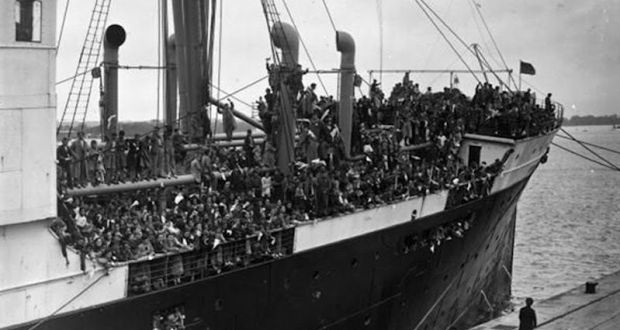 Some   3,840 Basque children evacuated to Britain aboard the ‘Habana’ after the aerial bombing of Guernica on April 26th, 1937