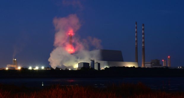 Plumes  coming from the new incinerator at Poolbeg. “No waste has been burned, no smoke emitted,” said a spokesman for US operator Covanta. Photograph: Dara Mac Dónaill 