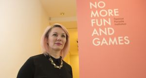 Irish artist Jesse Jones whose  ‘No More Fun and Games’ exhibition was at the Hugh Lane. Photograph: Dara Mac Dónaill 