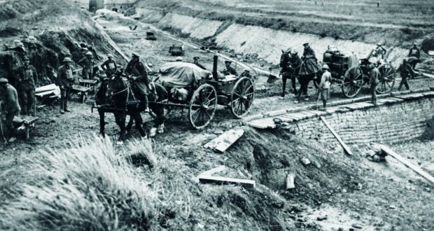 Preparing to advance at Passchendaele, Flanders, 1917. Photograph from “Father Browne’s First World War” edited by by EE O’Donnell, published by Messenger Publications