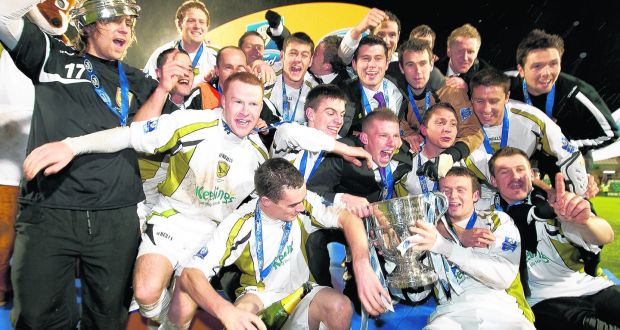 Sporting Fingal celebrate their 2009  FAI Cup victory over Shamrock Rovers. Withinh 15 months the club was gone.  Photograph: Paul Walsh