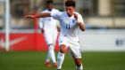  Jadon Sancho scored  England’s winning goal against  the Republic of Ireland in the quarter-finals of the Uefa European Under-17 Championship in Zagreb. Photograph: Tony Marshall/Getty Images