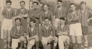A Cork soccer team made up of Jewish members photographed in 1952.