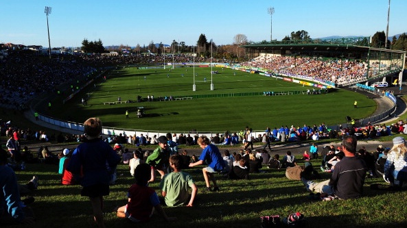 The Rotorua International Stadium is knowsn as the ‘Hangi Pit.’ Photograph: Stu Forster/Getty