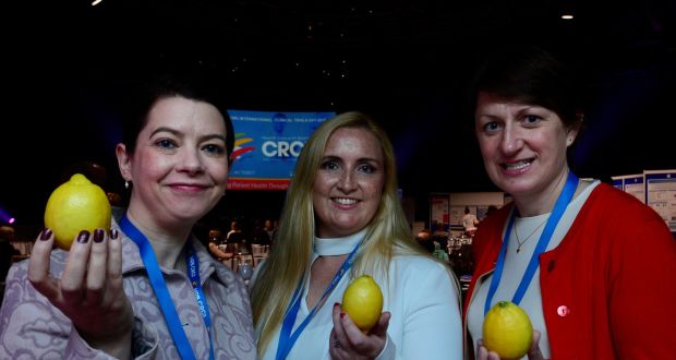 Joan Jordan (left),  Norma Harte and Dr Fionnuala Keane at the HRB-CRCI seminar to mark International Clinical Trials Day. Photograph: Cyril Byrne 
