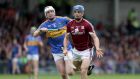 Galway’s Johnny Coen gets the measure of Tipp’s  Seámus Kennedy in the league final. Photograph: Inpho/Morgan Treacy