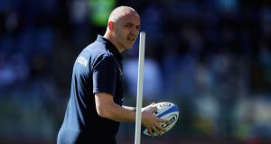 Italy head coach Conor O’Shea: “I absolutely agree with it and feel it is something that should have been in place a long time ago.” Photograph: Paolo Bruno/Getty Images