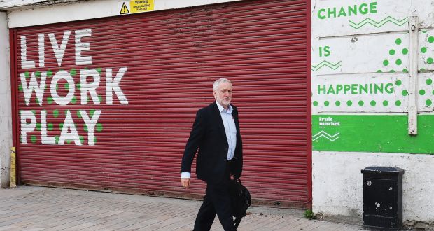 Labour leader Jeremy Corbyn arrives at Fruit in Hull, on the General Election campaign trail.  Chris Radburn/PA Wire 