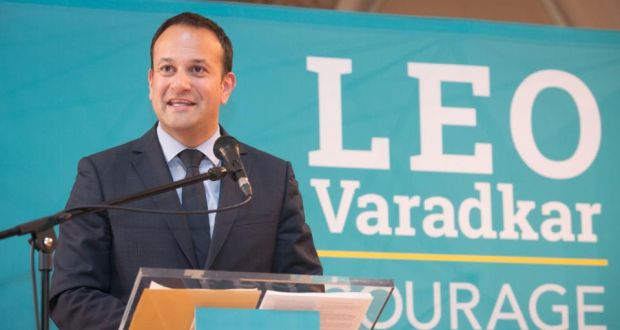 Fine Gael leadership candidate Leo Varadkar at the launch of his policy document in Dublin. Photograph: Gareth Chaney/Collins
