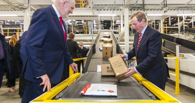 Taoiseach Enda Kenny opening DPD Ireland’s expanded facility at Athlone. According to State food marketing agency Bord Bia, online grocery shopping in the Republic is worth €170 million a year