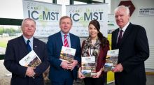 Professor Gerry Boyle, director Teagasc; Minister for Agriculture, Food and the Marine Michael Creed; Ciara McDonnell and Declan Troy, Teagasc.