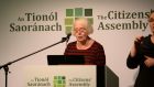 Justice Mary Laffoy, chair of the Citizen’s Assembly: In the health arena, the assembly should eliminate ageism in standard services..  Photograph: Dara Mac Dónaill 
