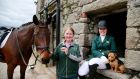 Kate Kerr-Horan with her horse Arlande and her mother Pam Kerr at Broomfield Equestrian Centre,  Tinahely, Co Wicklow. Photograph Nick Bradshaw