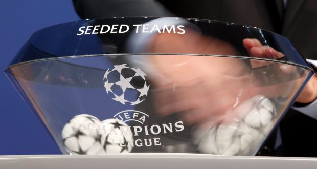 Irish clubs enjoyed mixed fortunes in the draws for the Champions League and Europa League at Uefa headquarters in Nyon, Switzerland. Photograph: Salvatore Di Nolfi/EPA 