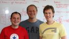 Profitero was founded in 2010 when school friends Kanstantsin Chernysh (r) and Dmitri Vysotski (c) from Minsk in Belarus joined forces with Volodymyr Pigrukh (l-r) to create pricing software for retailers