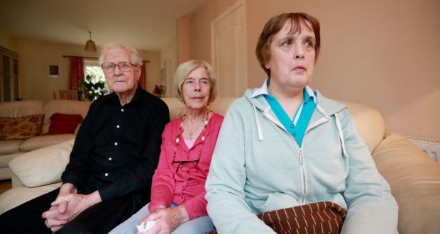 Michael and Theresa Kinsella (82 and 79) are the carers for their daughter Fiona (52). Theresa has been diagnosed with dementia. Photograph: Nick Bradshaw
