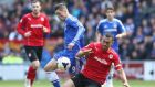 Steven Caulker tackles Fernando Torres during Cardiff City’s 2013/14 top flight campaign. Photograph: David Rogers/Getty