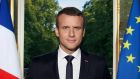 Emmanuel Macron’s official portrait. “He seems to be saying, ‘Over my dead body,’” observes a former cabinet minister. Photograph: Soazig de la Moissonniere