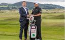 Irish tax group Immedis announced a three-and-a-half-year sponsorship with Offaly golfer Shane Lowry at St Anne’s Golf Club, Dublin, on Monday. Photograph: ©INPHO/Morgan Treacy