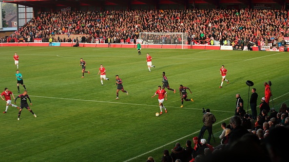 FC United played SL Benfica as Broadhurst was officially opened. Photograph: Getty