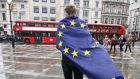 The British government proposes that, the day after Brexit, Europeans obtain the status of “third country nationals”. Photograph: Justin Tallis/AFP/Getty Images