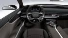 The interior of a prototype of the new Audi A8: the new car will offer the latest advances in self-driving technology but it will not be able to be used by drivers until the legislation is changed