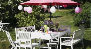 If you garden furniture has gotten tatty, give it a going over with good outdoor paint 
