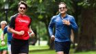 Cheesy photo op Award: A shot taken from the Twitter feed of Leo Varadkar of himself and Canadian prime minister Justin Trudeau jogging in Phoenix Park, Dublin in July. File photograph: @campaignforleo/PA Wire