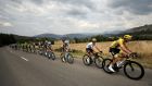  Christopher Froome and Team Sky control the peloton during stage 19 of the 2017 Tour de France. Photograph:  Chris Graythen/Getty Images