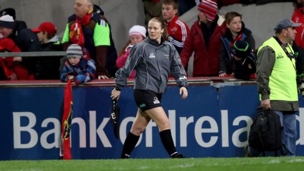 Helen O’Reilly became the first woman to officiate in the Pro12 in 2016. Photograph: Billy Stickland/Inpho