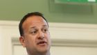‘Asked about a newspaper story that reported tensions between the British and Irish governments, Taoiseach Leo Varadkar let rip.’ Photograph: Collins