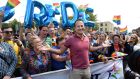 Taoiseach Leo Varadkar has confirmed he will attend the Pride breakfast event in Belfast on Saturday morning after meeting political leaders in Northern Ireland on Friday. Photograph: Dara Mac Dónaill/The Irish Times.