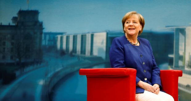 Angela Merkel’s risk aversion is her strength but also her weakness. Photograph: Hannibal Hanschke/Reuters 