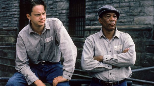 Tim Robbins and Morgan Freeman in ‘The Shawshank Redemption’