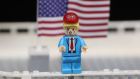 A Donald Trump Lego figure. The Danish company said it had appointed Niels Christiansen, who joins Lego after nine years as chief executive of Danfoss. Photograph: Niall Carson/PA Wire
