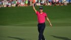 Justin Thomas of the United States thanks the crowd after winning the 2017 PGA Championship at Quail Hollow Club in Charlotte, North Carolina. Photo: Ross Kinnaird/Getty Images